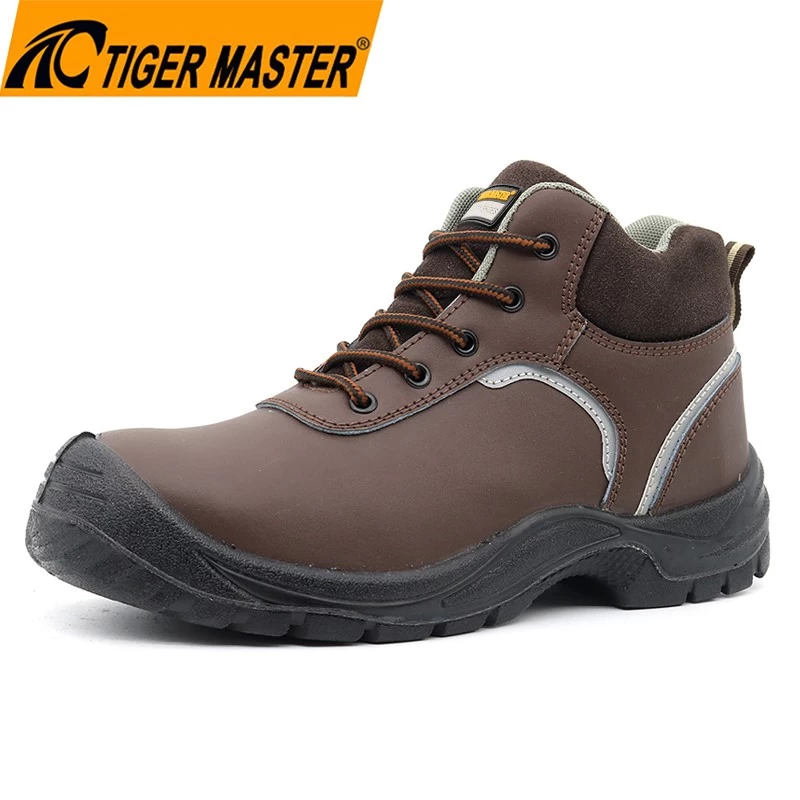 TM072 Non slip PU sole industrial safety shoes for men steel toe