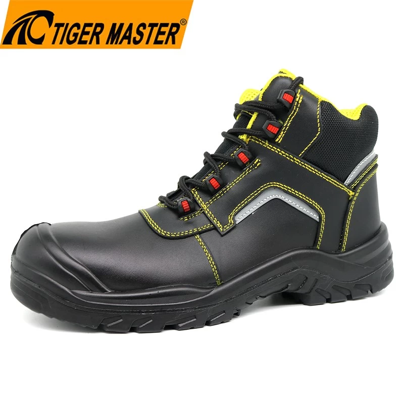 TM159 Non slip PU sole prevent puncture safety shoes steel toes
