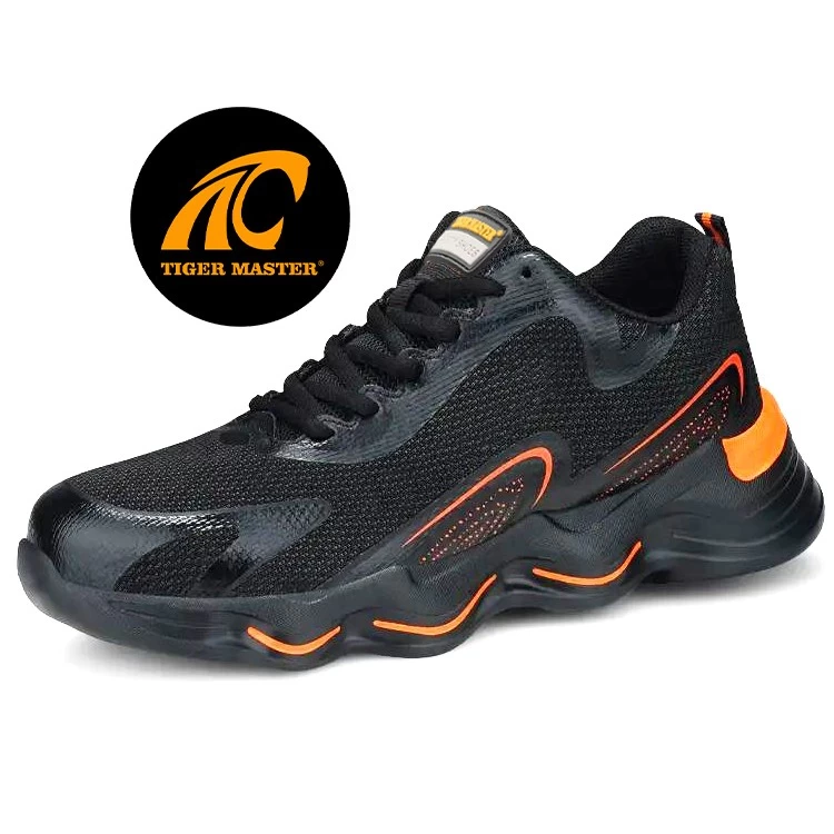 Китай TM3054 Нескользящая мягкая подошва из ЭВА со стальным носком, модные защитные кроссовки, мужская обувь, рабочая обувь производителя