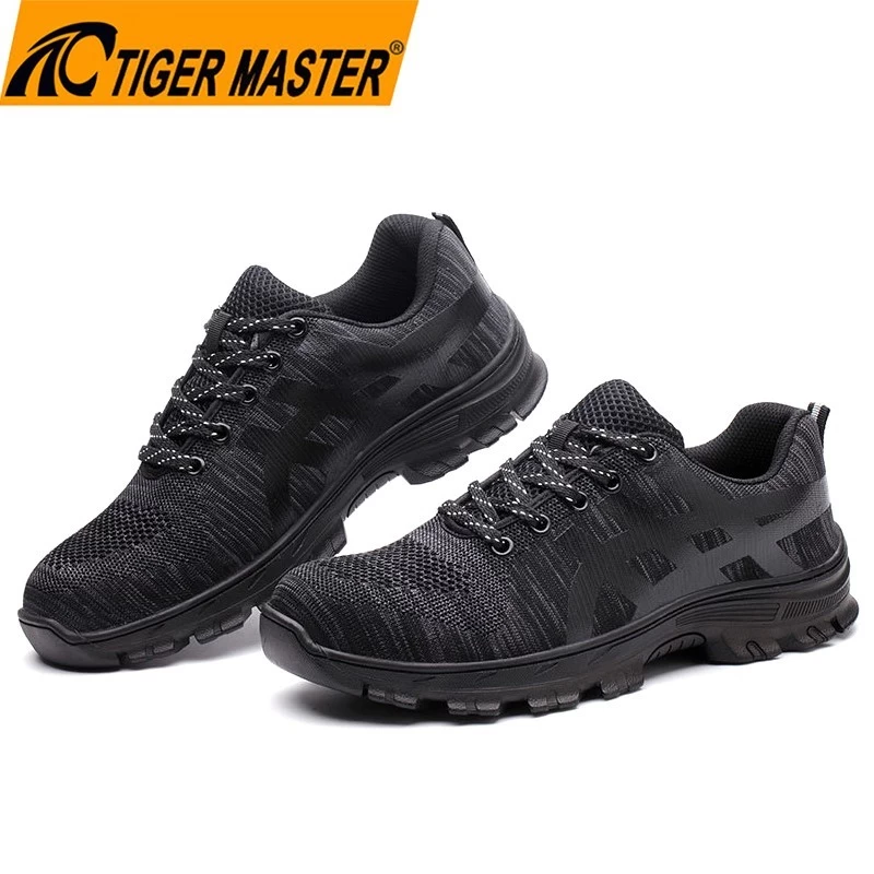 TM3070 Wear resistant anti slip rubber sole steel toe fashion safety shoes sport