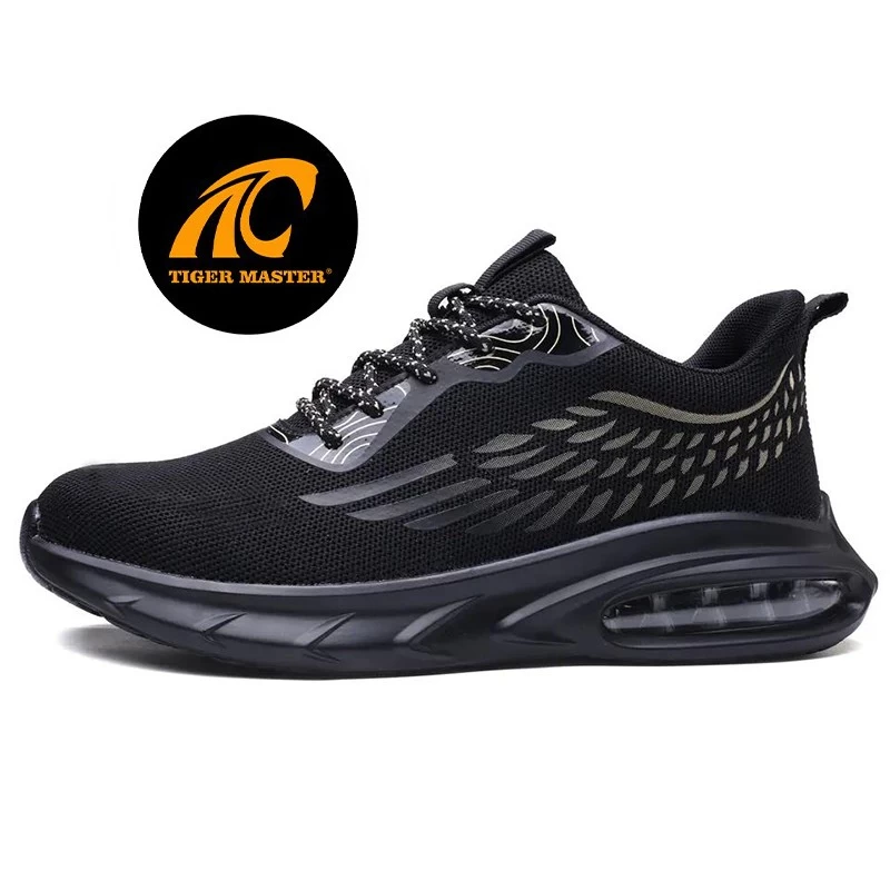 TM3078 zapatos de seguridad deportivos de moda transpirables con punta de acero antideslizantes a prueba de pinchazos para hombres