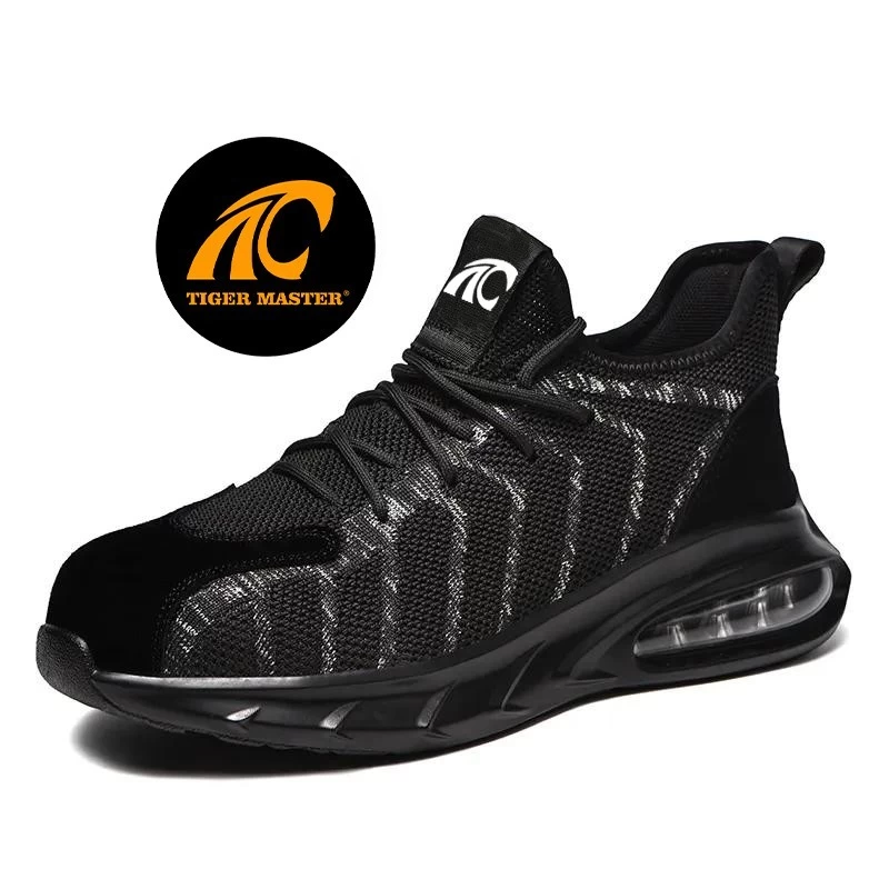 TM3081 suela de pu antideslizante zapatos de seguridad deportivos con punta de acero ligero cojín de aire