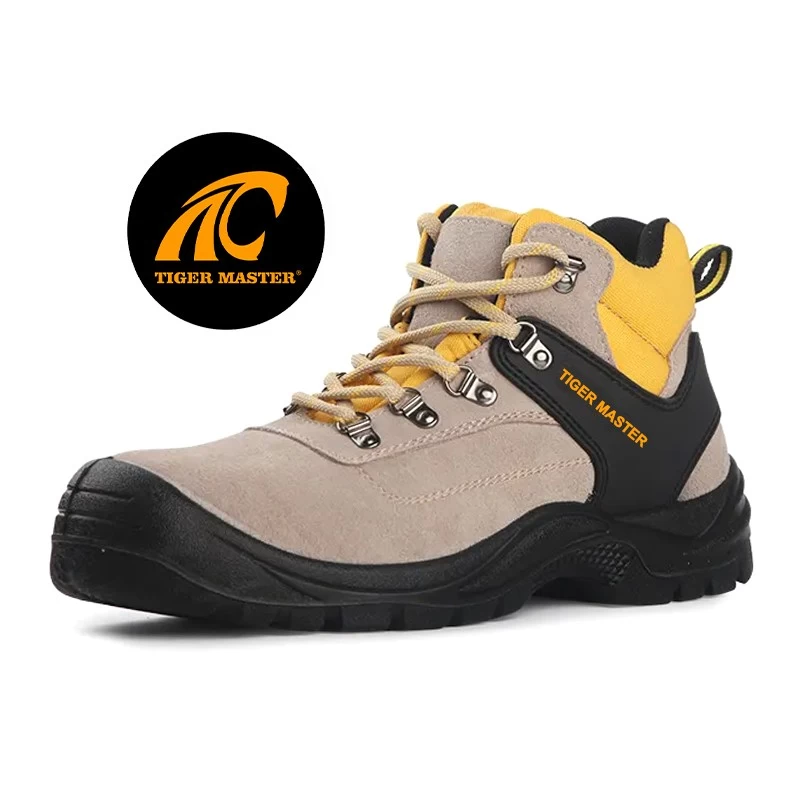TM3086 Zapatos de seguridad de la marca Vaultex a prueba de pinchazos con punta de acero de gamuza para hombres