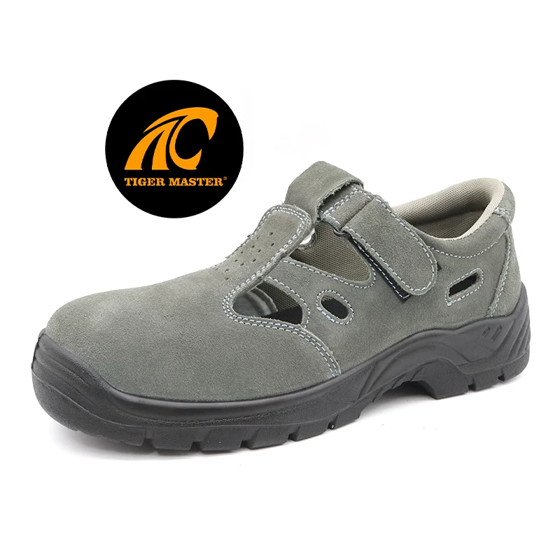 TM265 Sapatos de segurança respiráveis ​​de verão com biqueira de aço antiderrapante e à prova de perfurações