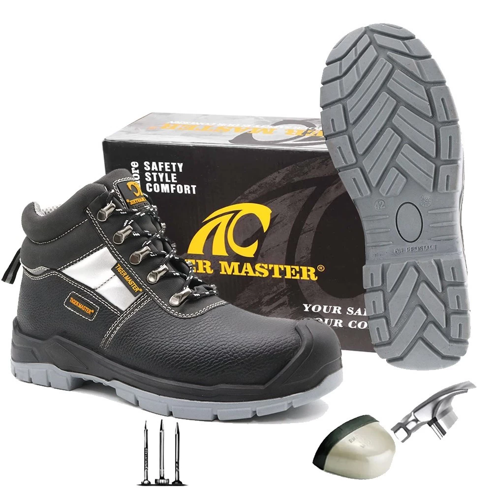 TM004 Zapatos de seguridad industrial antigolpes y pinchazos resistentes al agua y al aceite S3