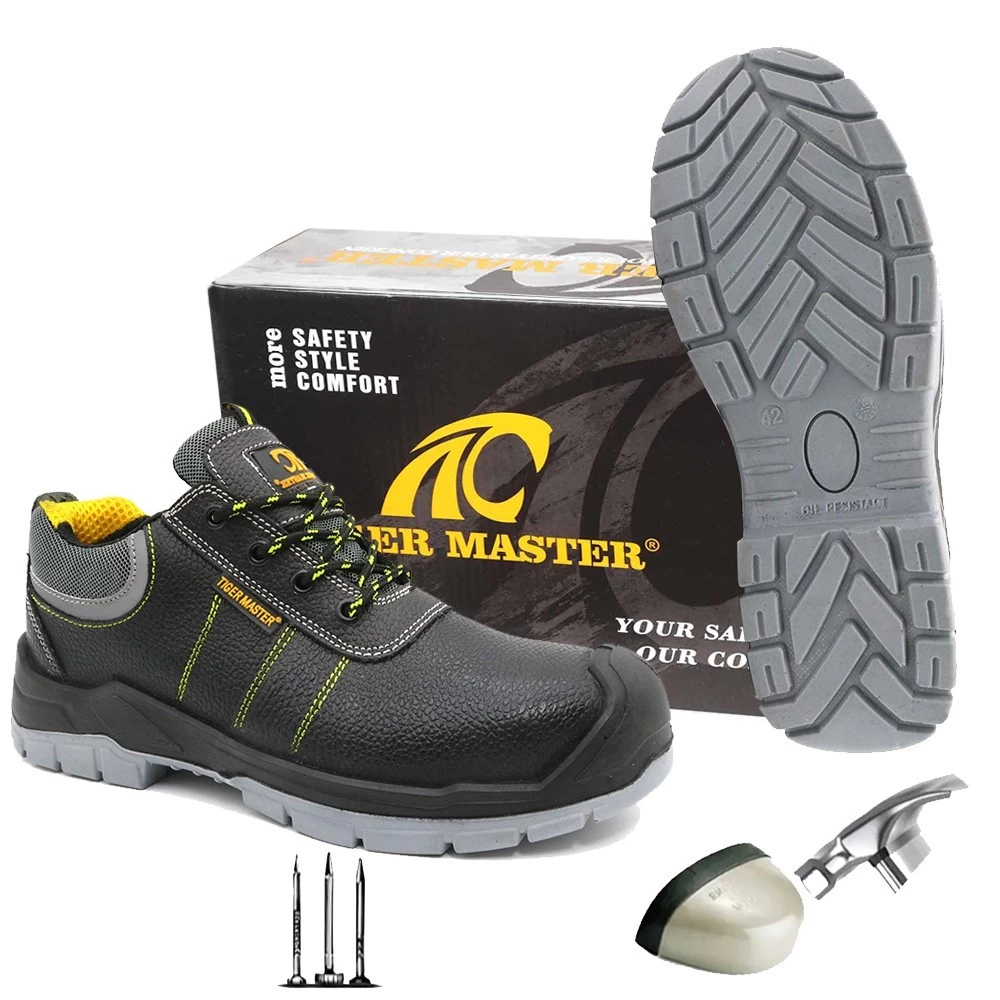 TM007L 新型PU鞋底防刺穿钢头建筑安全工作鞋