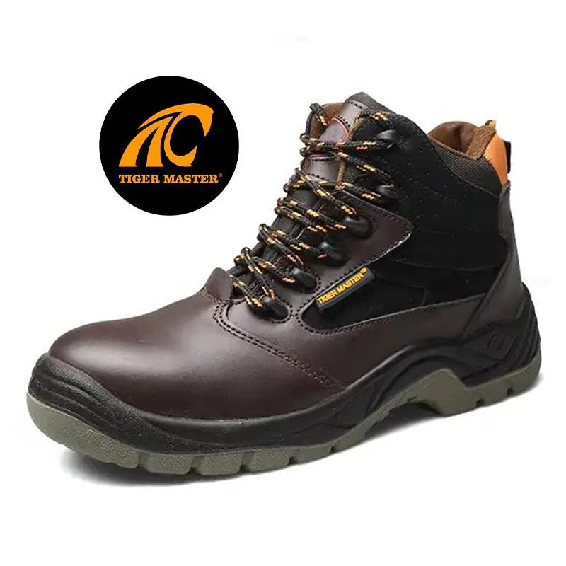 TM3134 Zapatos de seguridad industrial con forro de cuero y punta compuesta antipinchazos para chile