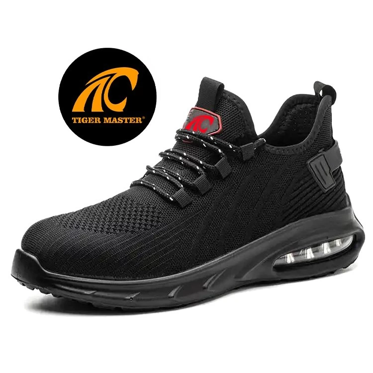 TM3151 noir empêchent les chaussures de sécurité de travail légères à bout en acier pour hommes