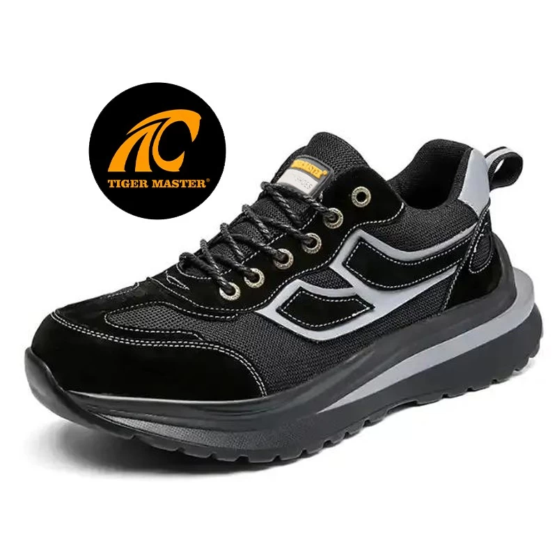 TM3164 Non-slip PU sole anti puncture steel toe work safety shoes for men