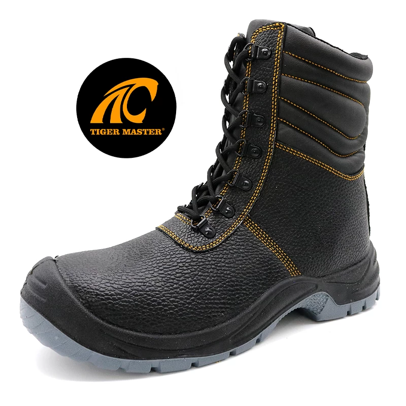 TM3220 High-cut steel toe and steel mid plate industrial safety boots for men
