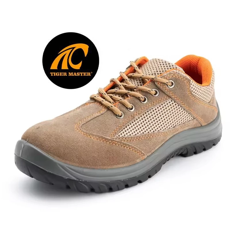TM3229 Non-slip anti-smashing puncture proof suede safety shoes steel toe