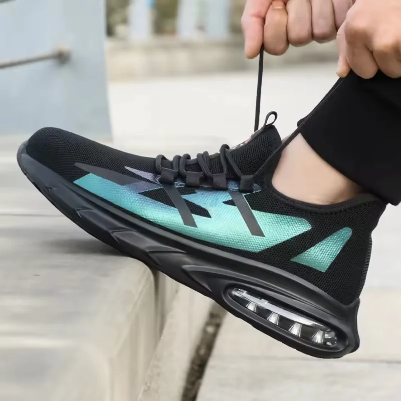 TM3237 biqueira de aço anti-furo calçados de segurança esportivos da moda