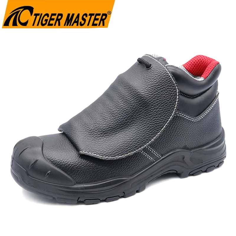 TM3380 Anti Slip Steel Toe Puncture Proof Spark Protection Welding Safety Shoes Leather