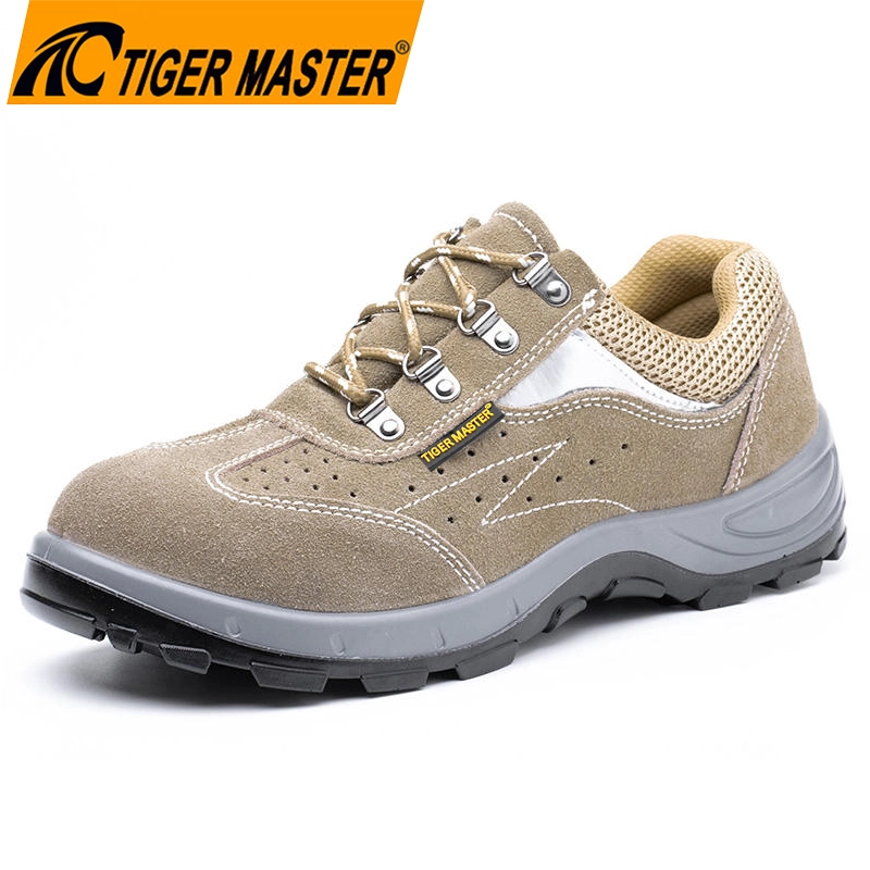 TM3419 Non-slip Steel Toe Anti-puncture Breathable Suede Safety Shoes Warehouse