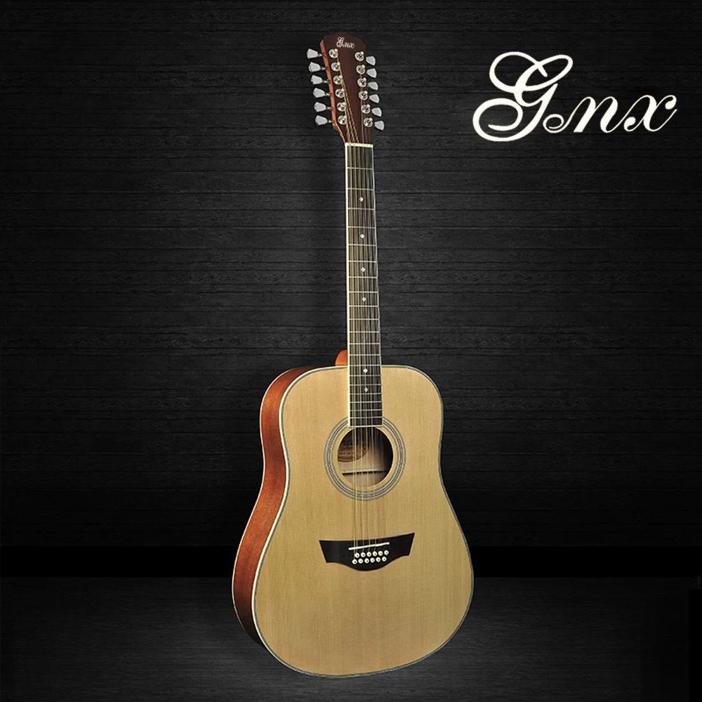 Gitarren-Center 401SB Deluxed Abalone Alle Solid Handcrafted EQ Dreadnought Akustikgitarre