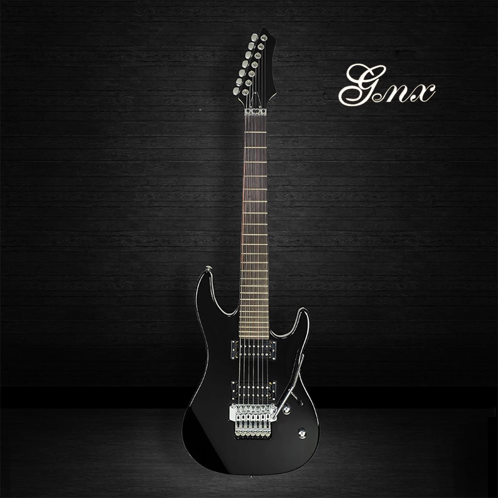 China guitarra fábrica Djent guitarra eléctrica 7 cuerdas