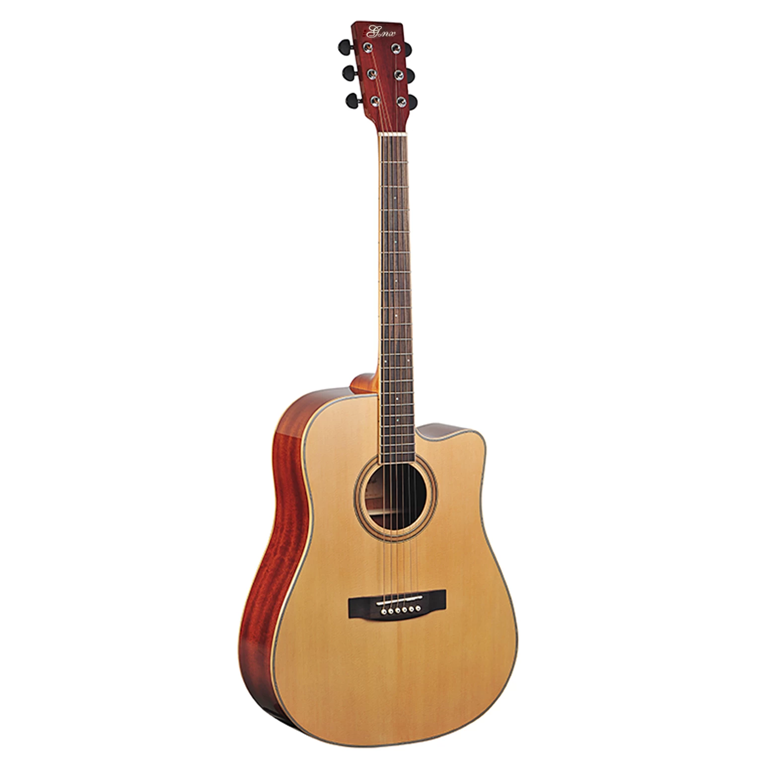 Rotas 41 Zoll Akustik elektrische Fichte Holz Gitarre YF-418CNA