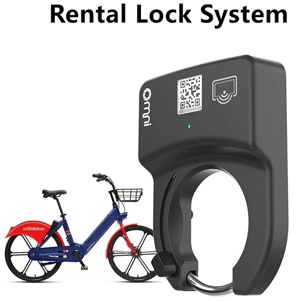 Omni Mode C Dockless Bicycle E-bike Sharing Lock With QR System GPS Tracking