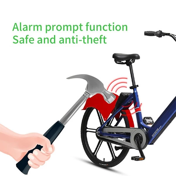 Omni E-bici sin muelle del modo C que comparte la cerradura con el seguimiento GPS del sistema QR