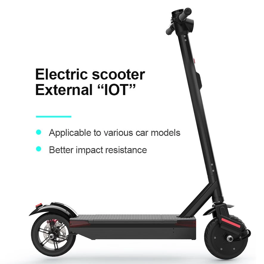 E-scooters partageant l'IoT Rent Out Scotters avec le système de code de balayage de l'application de suivi GPS