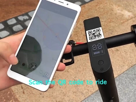 Omni GPS scooter sharing - app scan code is more convenient