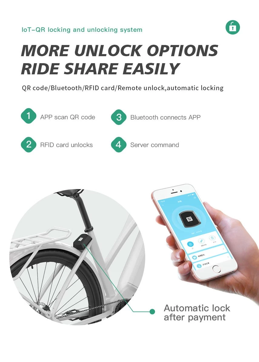 Поставщик устройств IoT в Китае, производители умных замков для велосипедов  в Китае, поставщик систем обмена велосипедами в Китае