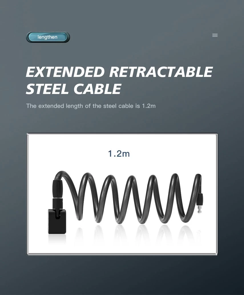 electric bike lock with alarm