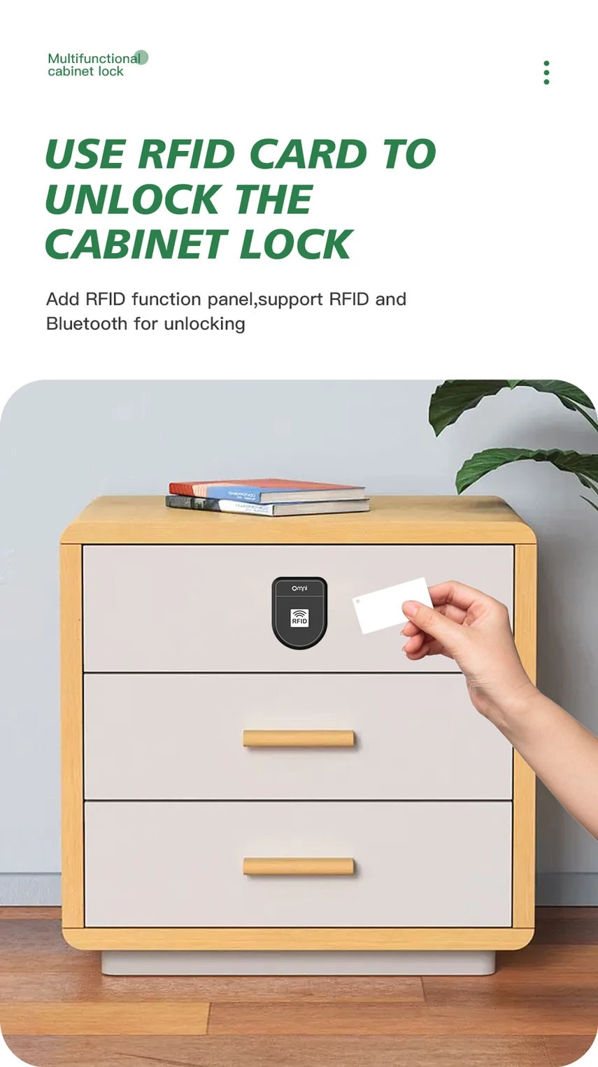 Omni No Drilling Keyless Cabinet Locks for Cabinets Drawers Safety Box