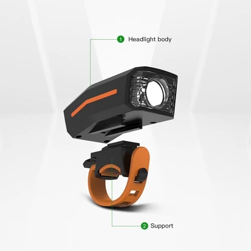 O106QD Bike Front Light with Type-C Recharging for Bright Night Riding