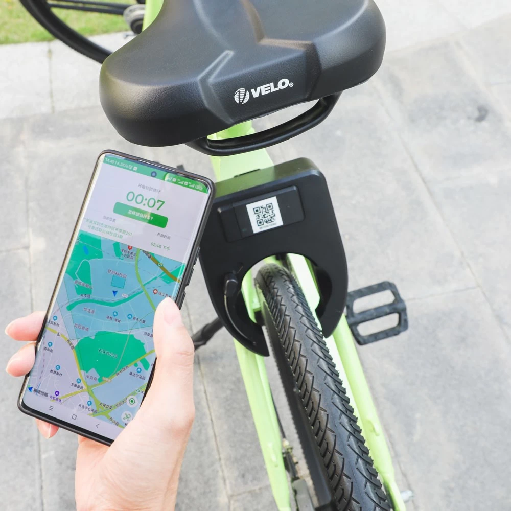 قفل الدراجة الذكي مع نظام تتبع GPS مدمج