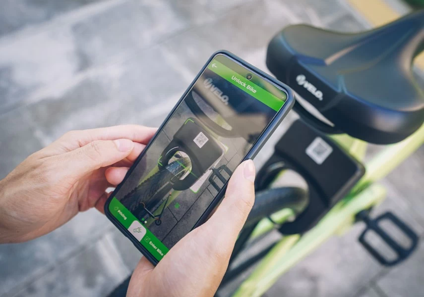 Smartphone discount bike lock