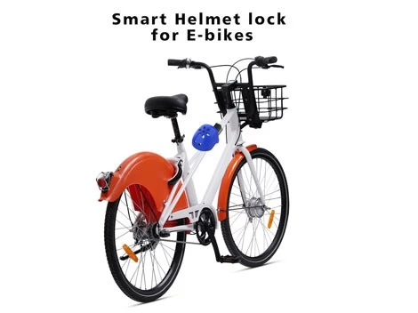 How does Helmet Lock Connect to IoT Device on Shared Mobility?