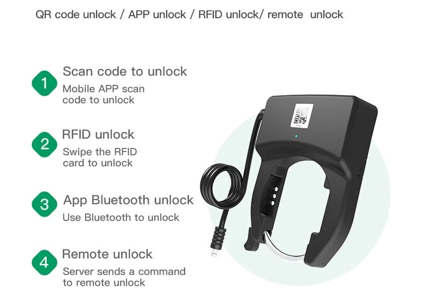 Rfid bike hot sale lock