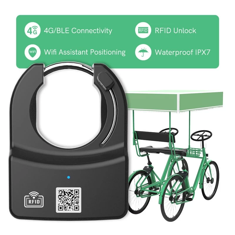 Lucchetto intelligente per bici per visite turistiche in bicicletta nel Surrey