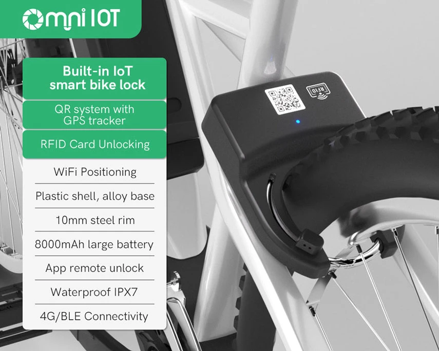 Antivol Vélo Intelligent Avec Alarme 110 DB - Connecté Smartphone, Anti-Coupure, étanche - Sécurité Totale Pour Vélos, Scooters, Motos