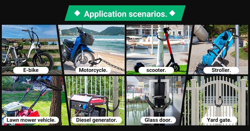 heavy duty bike lock chain