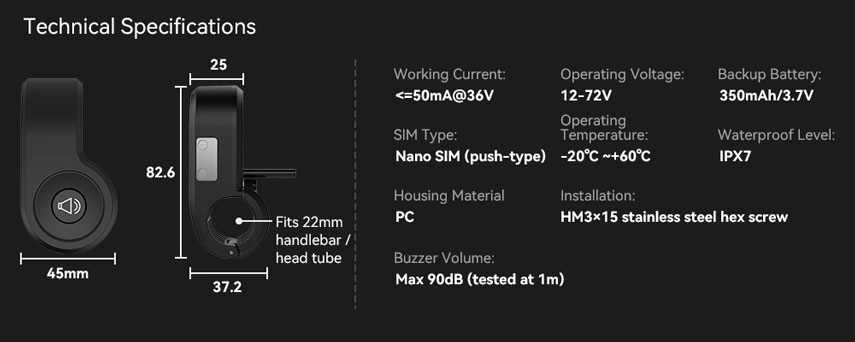 tracker for electric bike