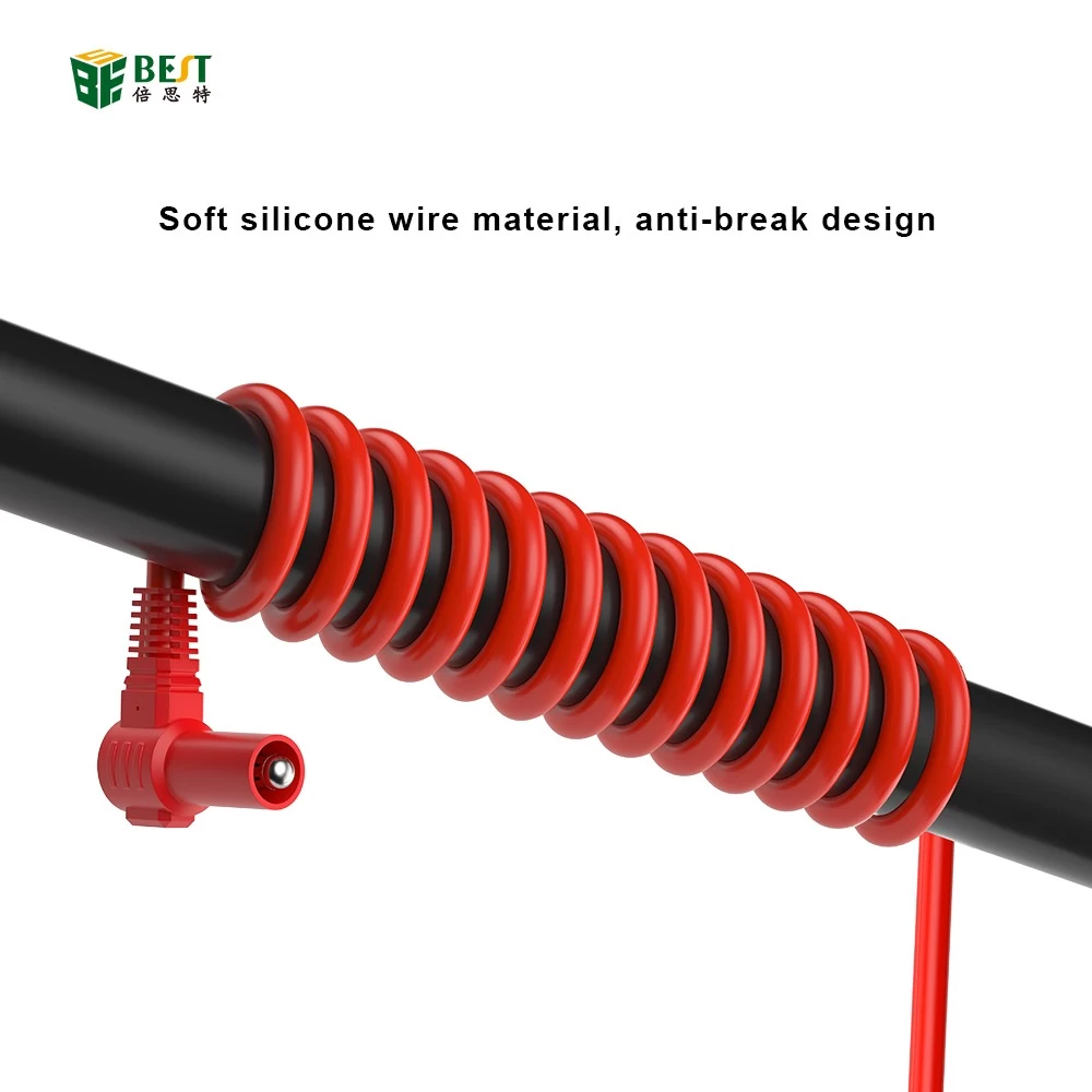 BST-040-JP pressure 2000V 20A antifreeze banana double-head connection test soft silicone wire all copper bold suitable for various test connection calibration