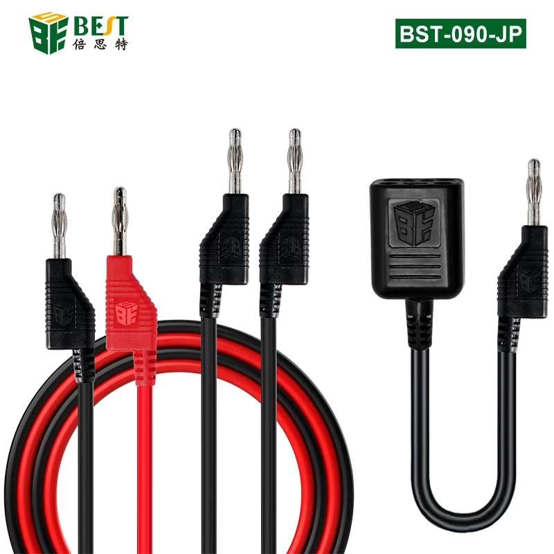 ประเทศจีน ชุดสายทดสอบมัลติมิเตอร์พร้อม Banana Plug ที่วางซ้อนกันได้และแท่นต่อขยาย BestTool BST-090-JP ผู้ผลิต