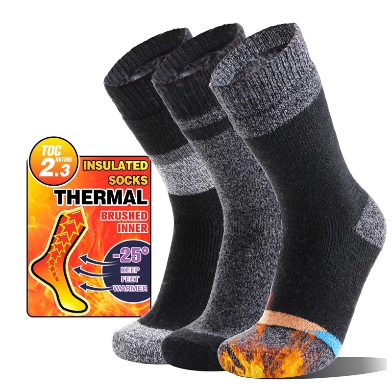 China Wärme Wintersocken für Männer und Frauen - dicke isolierte Besatzungssocken für extreme Kälte Hersteller