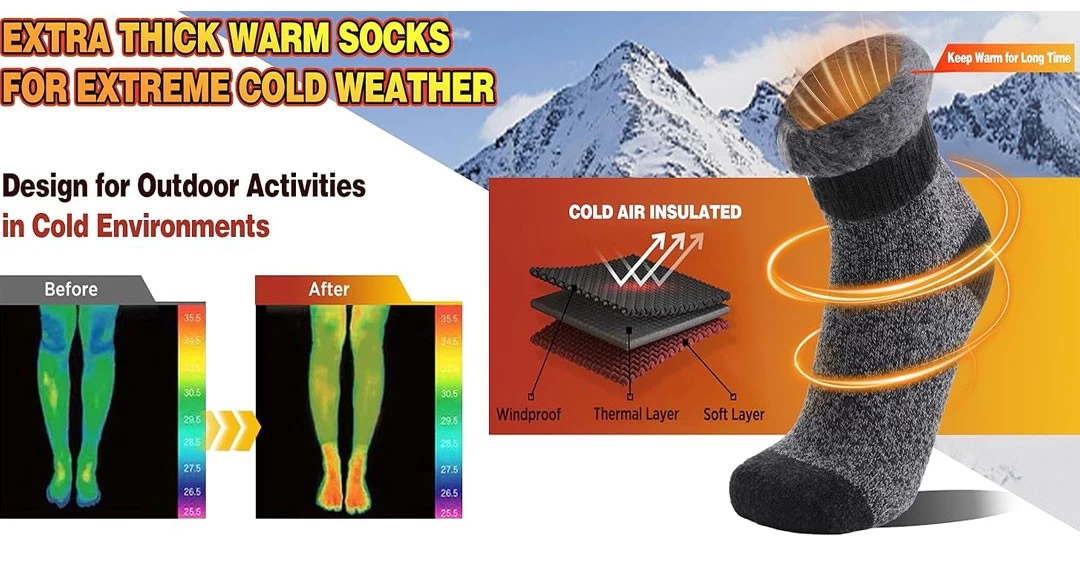 Low price thick warm socks