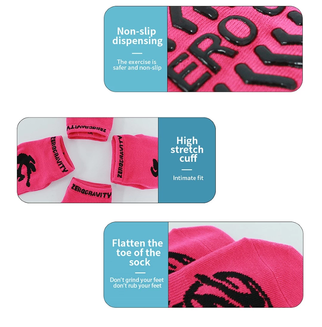 China factory custom logo anti-slip Pilates socks