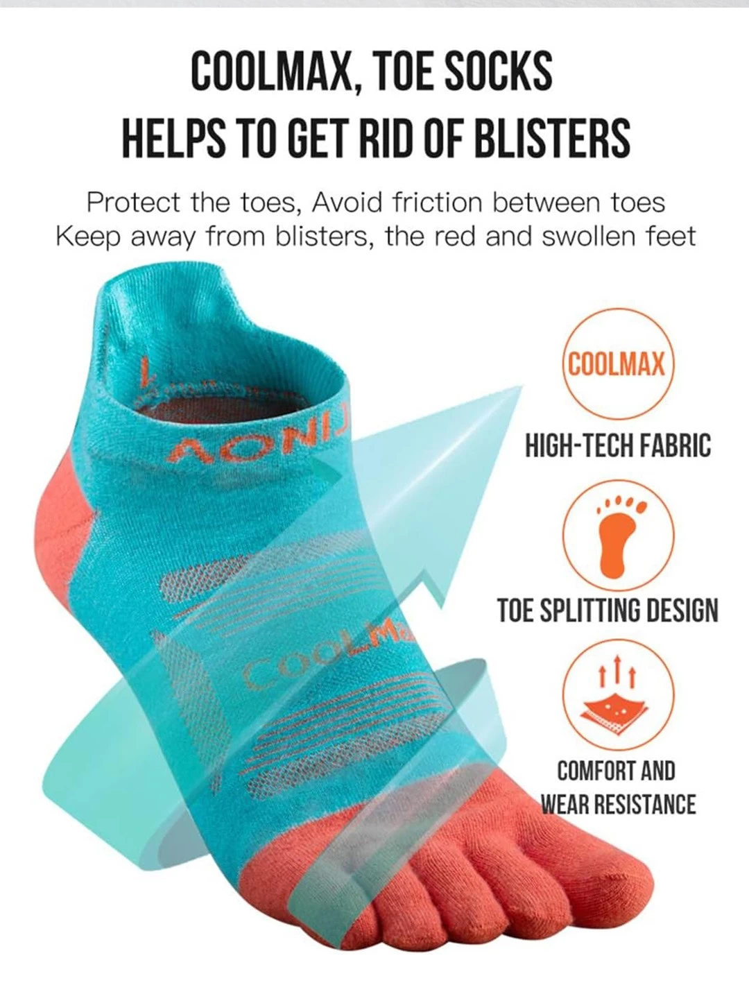 OEM toe socks manufacturer