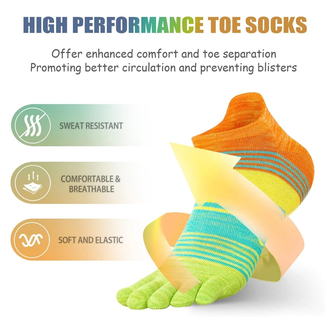 China factory cotton five-toe socks bulk order