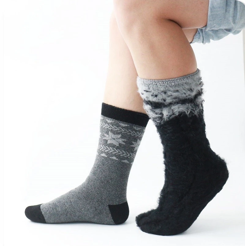 Custom logo thick warm socks manufacturer
