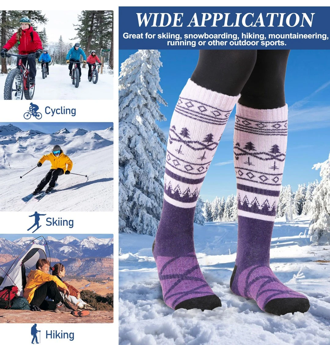 Direct price ski socks manufacturer