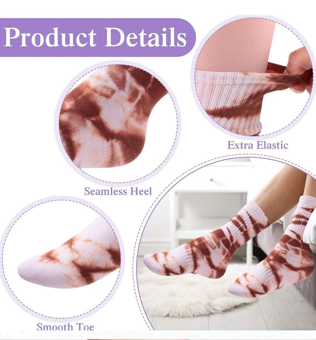 Chinese manufacturer of tie-dye socks