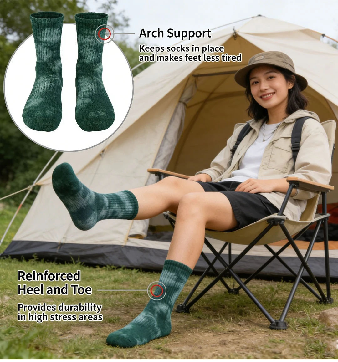 Wholesale tie-dye socks factory China