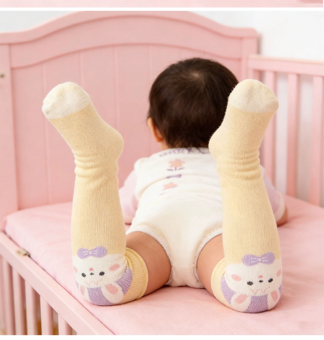  Factory pure cotton baby socks wholesale
