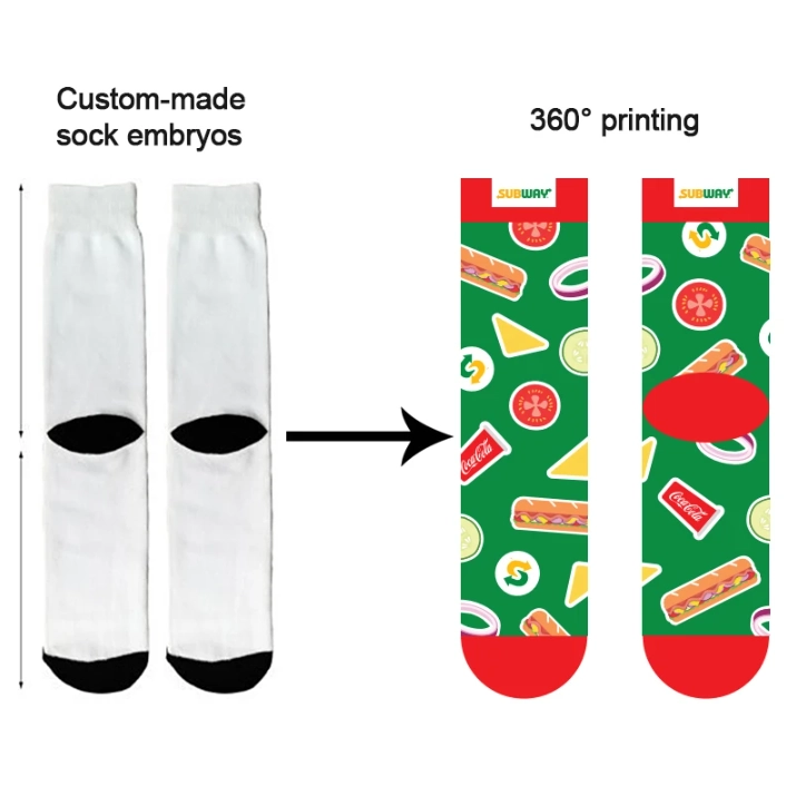 DDP shipping digital print toe socks wholesale
